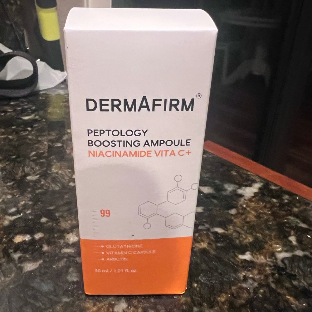 Korean skin care Peptology Boosting Ampoule - Vibrant Orange